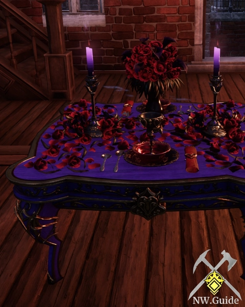 Close view screenshot of Romantic Dinner Table 