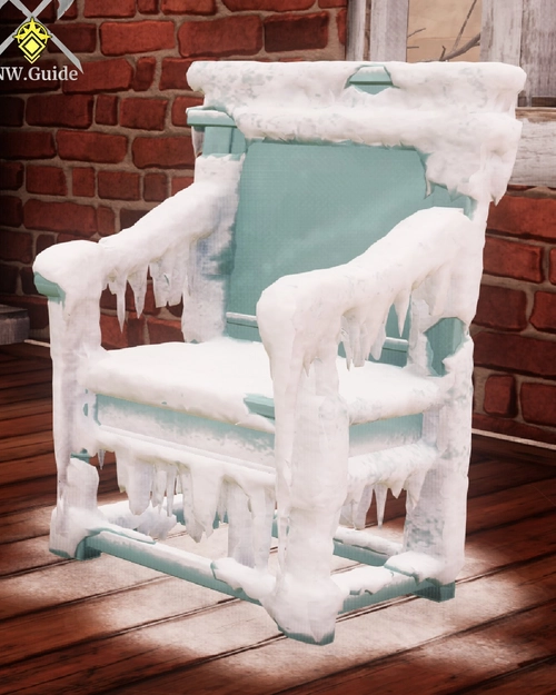 Snowcapped Chair Winter Convergence furnishing item