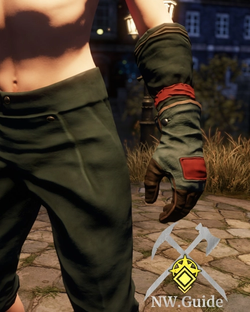 Tanner Gloves T5 used by the character