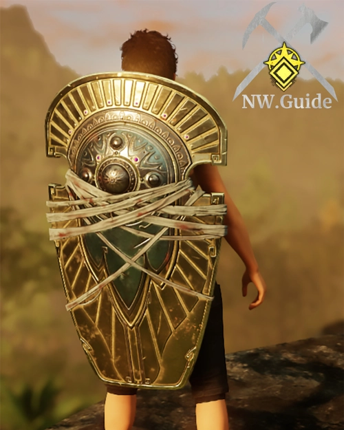 Screenshot of farmable Lazarus Watcher Tower Shield