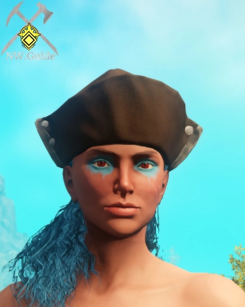 Photo of Mixers Hat on the character made in front