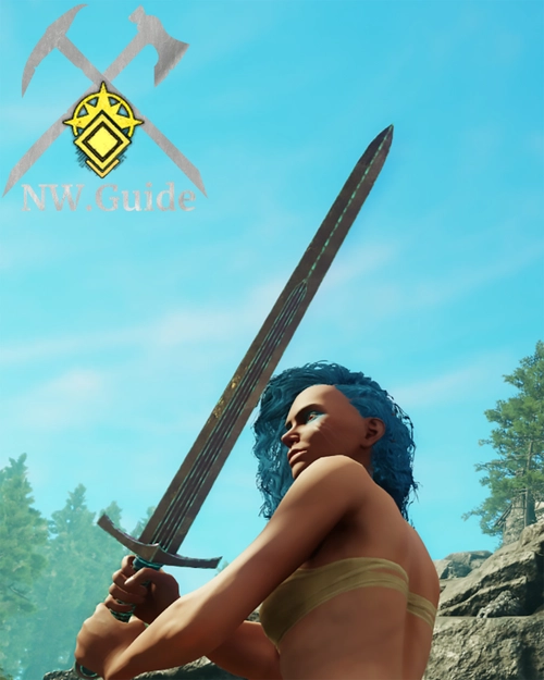 Screenshot of the Dowsing Blade named sword