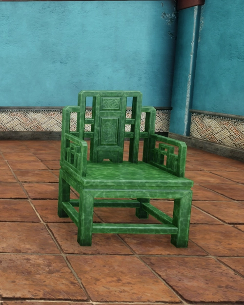 Carved Jade Armchair