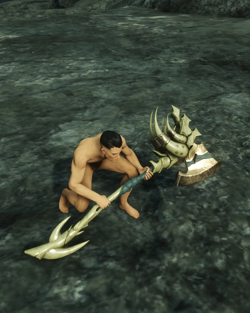 Bone Wrought Great Axe of the Soldier