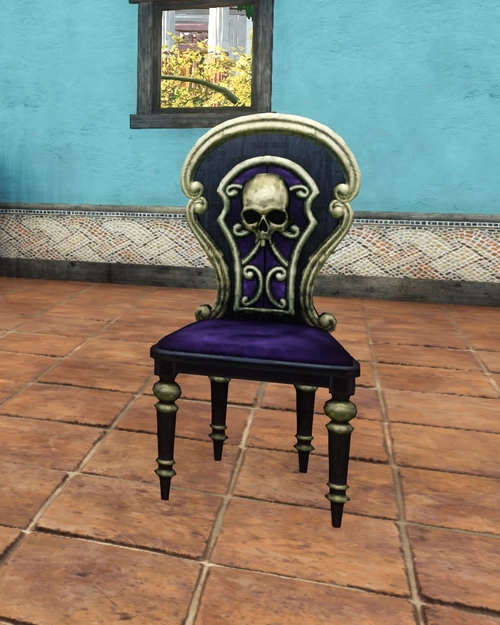 Gothic Velvet Dining Chair