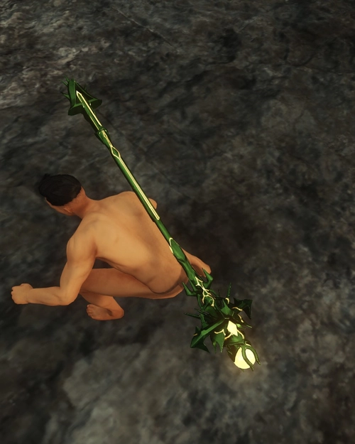 Overgrown Fire Staff of the Scholar