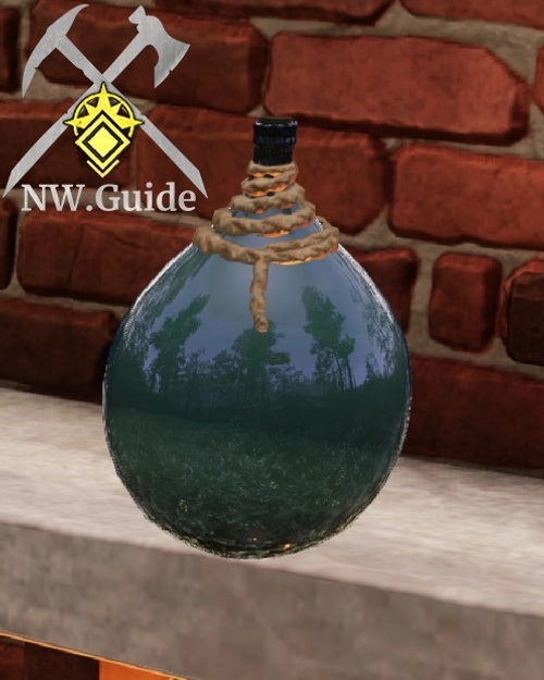Decorative Glass Bottle above fireplace
