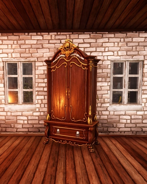 Well polished Scrolled Armoire in Everfall Housing