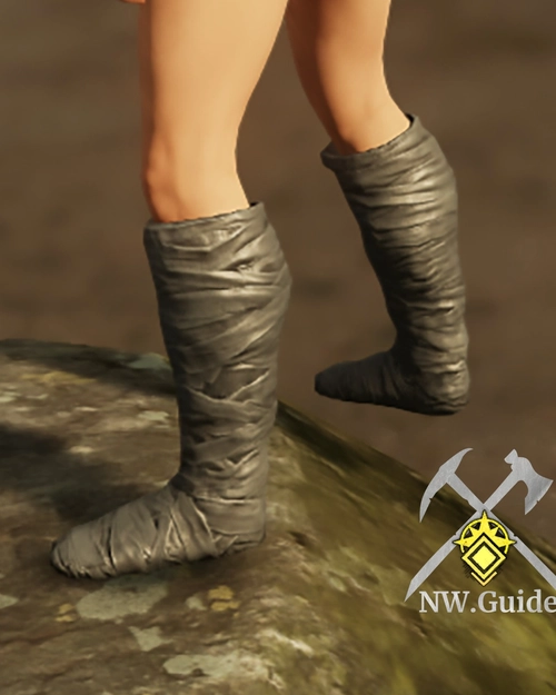 Screenshot of the Chardis Footwraps heavy named foot wear