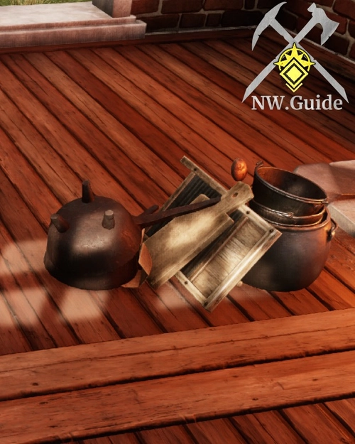 Sturdy Cooking Set inside the house on the wooden floor