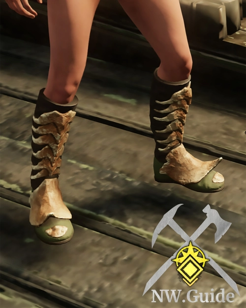 Screenshot of the tier 5 Chitin Heavy Plate Boots