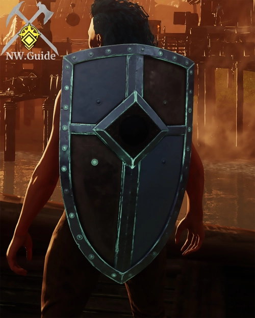 Screenshot of the Primeval Kite Shield T3 from on char back