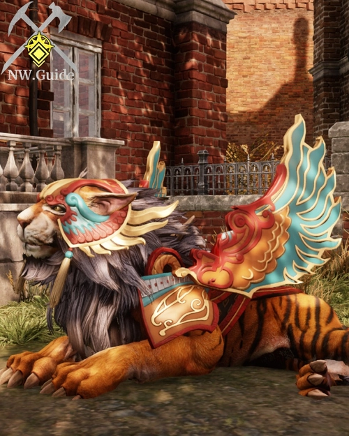 Close screenshot of Lunar New Year Tiger in front of house