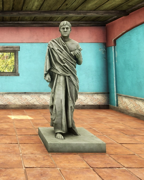 Carved Statue of Caesar