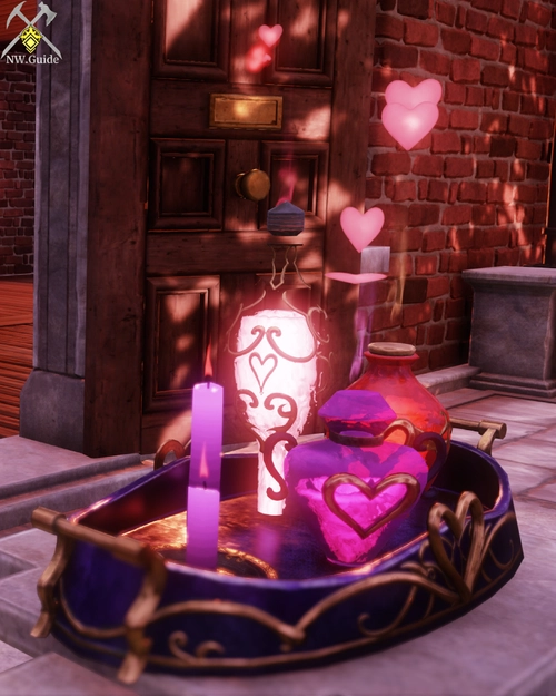 HQ Shot of Tray of Love Potions