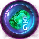 Icon for item "Runenglas des aussaugenden Smaragds"