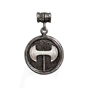 Icono del item "Amuleto de gran hacha de acero"