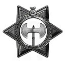 Ikona dla przedmiotu "Talizman topora dwuręcznego ze wzmocnionego gwiezdnego metalu"