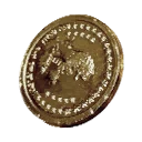 Symbol für Gegenstand "Abgewetzte Münze"