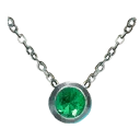 Symbol für Gegenstand "Gehärtet Beschädigtes Smaragd-Amulett"