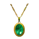 Symbol für Gegenstand "Gehärtet Smaragd-Amulett"