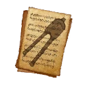 Icône de l'objet "L'appel des Anciens : partition pour flûte d'Azoth 1/1"