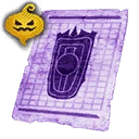Icon for item "Pattern: Nightveil Tower Shield"