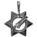 Symbol für Gegenstand "Verstärkter Donnerbüchsen-Anhänger (Sternenmetall)"