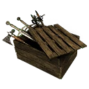 Icono del item "Caja de armamento de acero para desvalijar"