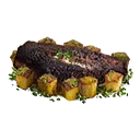 Icon for item "Barbus con pinne raggiate abbrustolito con patate fondenti"