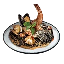 Icon for item "Tintenfischtinten-Pasta mit Muscheln"