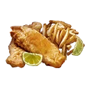 Symbol für Gegenstand "Fish and Chips"