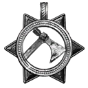 Symbol für Gegenstand "Verstärkter Beilanhänger (Sternenmetall)"