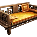 Icona per articolo "Dormeuse in seta dorata"