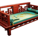Icono del item "Sofá cama de seda turquesa"