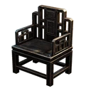 Symbol für Gegenstand "Geschnitzter Ebenholz-Sessel"