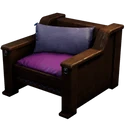 Icon for item "Walnut Wood Armchair"