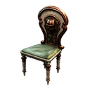 Ikona dla przedmiotu "Pieniste welurowe krzesło stołowe"