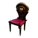 Icône de l'objet "Chaise de salle à manger en velours sanglant"