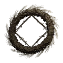 Symbol für Gegenstand "Viereckiger Zweigkranz"