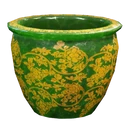 Ícone para item "Vaso de Porcelana Verde Baixo"
