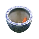 Icône de l'objet "Poisson rouge dans un bocal en porcelaine"