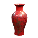 Ícone para item "Vaso de Porcelana Vermelho Alto"