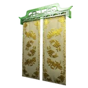 Icono del item "Cortinas brocadas de oro blanco"