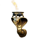 Icona per articolo "Lanterna da parete egizia con cobra"