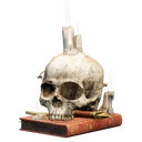 Symbol für Gegenstand "Schädel-Kerzenständer"
