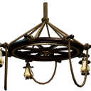 Icon for item "Black-lacquered Helm Chandelier"
