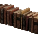 Symbol für Gegenstand "Langes, altes Bücherregal"
