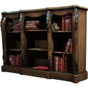 Symbol für Gegenstand "Abgerackertes niedriges Bücherregal"