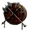 Icon for item "Crossed Arena Great Axes"